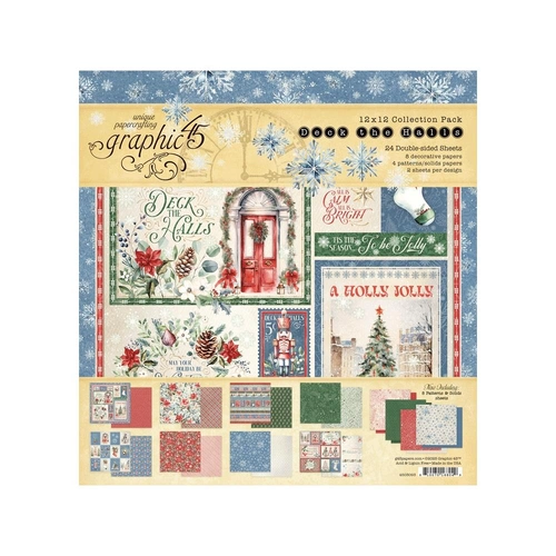 Graphic 45 Deck the Halls - 12x12" Collection Pack