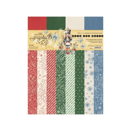 Graphic 45 Deck the Halls - 8.5x11" Patterns & Solids Collection Pack