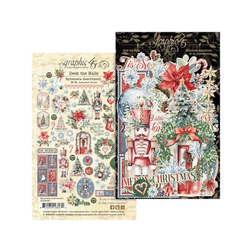 Graphic 45 Deck the Halls - Ephemera Assortment