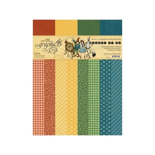 Graphic 45 Wonder of Oz - 8.5x11" Patterns & Solids Collection Pack