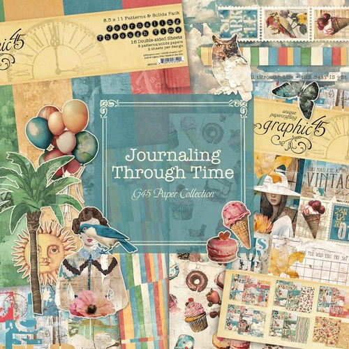 Graphic 45 Journaling Through Time - Collection Bundle