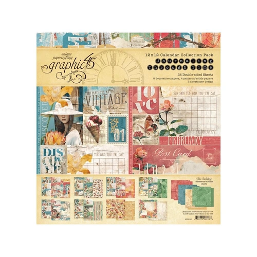 Graphic 45 Journaling Through Time - 12x12" Collection Pack