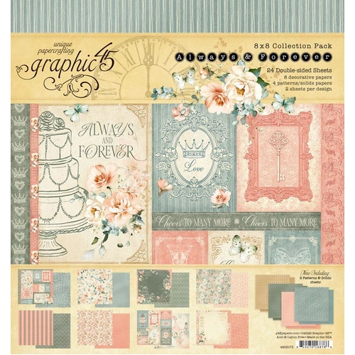 Graphic 45 Always & Forever - 8x8" Collection Pack