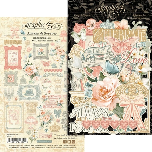 Graphic 45 Always & Forever - Ephemera Set