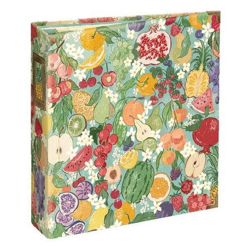 Graphic 45 Slice of Life - Fruit & Floral Binder Album with Pocket Pages 