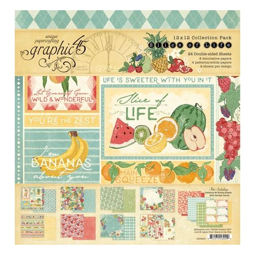 Graphic 45 Slice of Life - 12x12" Collection Pack