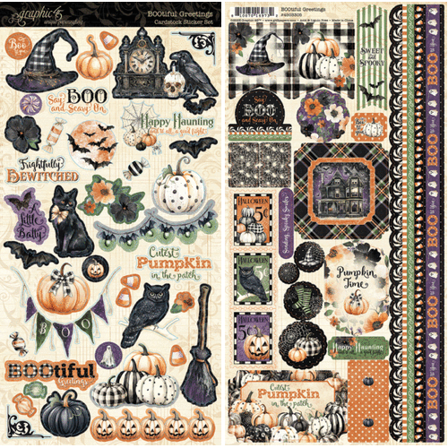 Graphic 45 BOOtiful Greetings - Sticker Set