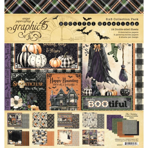Graphic 45 BOOtiful Greetings - 8x8" Collection Pack