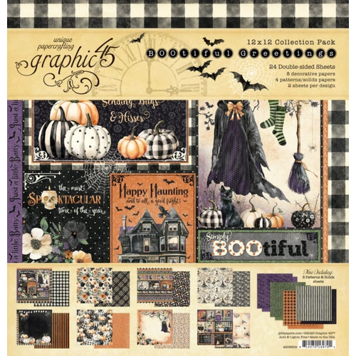 Graphic 45 BOOtiful Greetings - 12x12" Collection Pack