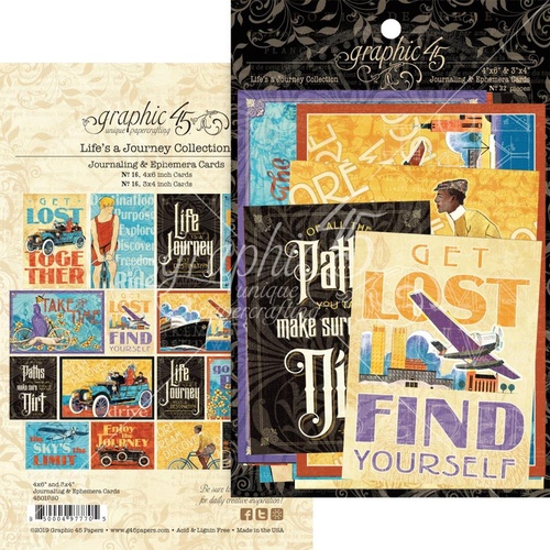 Graphic 45 Life's Journey Ephemera Cards