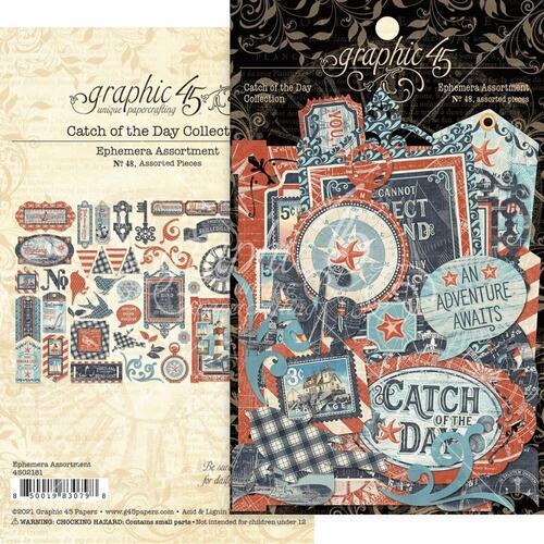 Graphic 45 Catch of the Day Cardstock Die-Cut Assortment