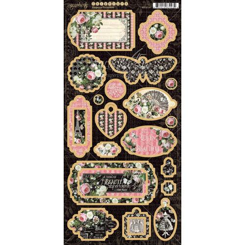 Graphic 45 Elegance Chipboard Die-Cuts