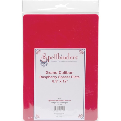 Spellbinders Grand Calibur Raspberry Spacer Plate 8.5x12"
