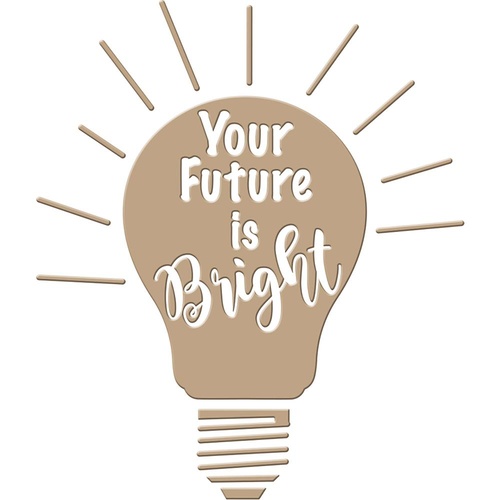 Spellbinders Glimmer Impression Hotfoil Plate Your Future is Bright