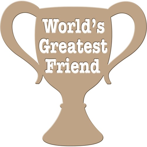 Spellbinders Glimmer Impression Hotfoil Plate World's Greatest Friend