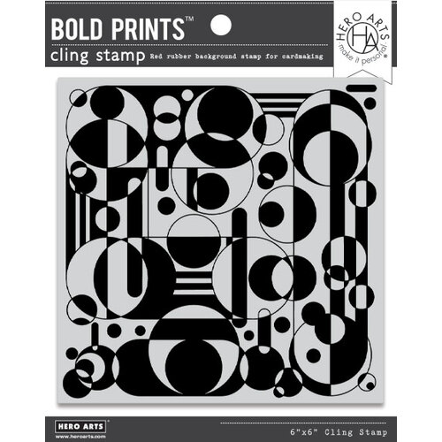 Hero Arts Circles and Cylinders Bold Prints Stamp