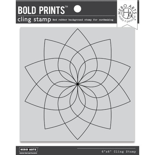 Hero Arts Floral Color Wheel Bold Prints Stamp
