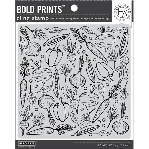 Hero Arts Veggie Medley Bold Print Stamp