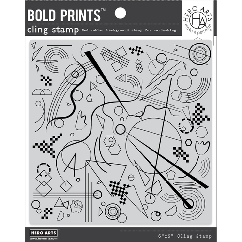 Hero Arts Abstract Expressionist Bold Prints Stamp