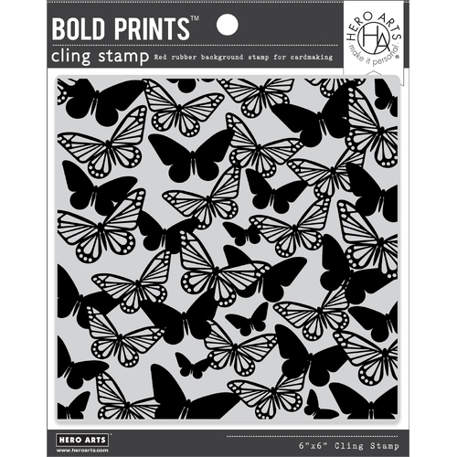 Hero Arts Fluttering Butterflies Bold Prints Stamp