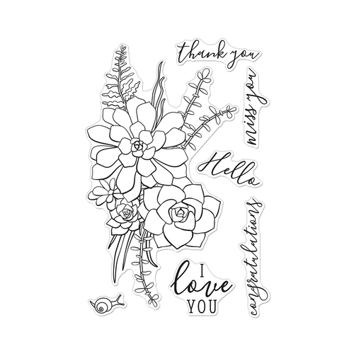 Hero Arts Succulent Bouquet Stamp