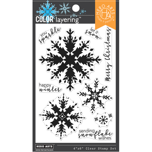 Hero Arts Color Layering Snowflake Stamp