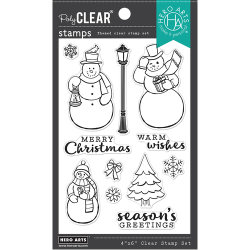 Hero Arts Merry Snowmen Stamp