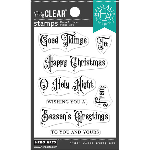 Hero Arts Victorian Christmas Messages Stamp