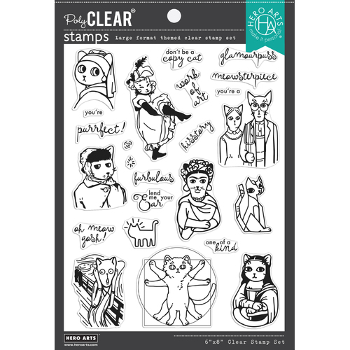 Hero Arts Art Meowseum Stamp