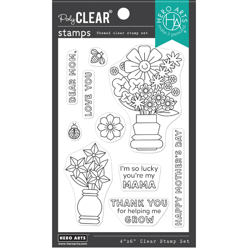 Hero Arts Mother's Day Vase Stamp