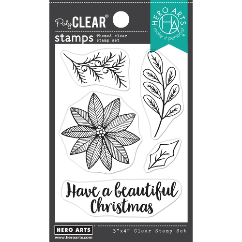 Hero Arts Poinsettia Arrangement Stamp