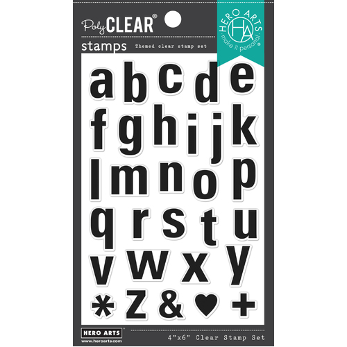 Hero Arts Luggage Lowercase Alphabet Stamp