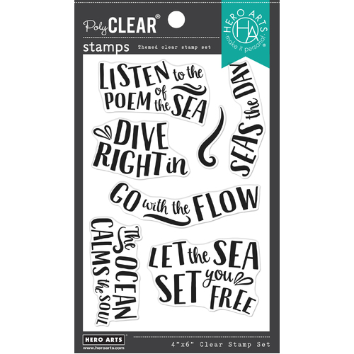 Hero Arts Sea Quotes Stamp