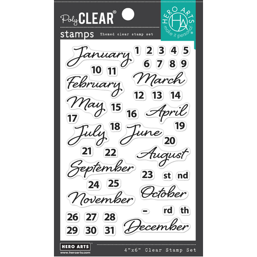 Hero Arts Months Stamp