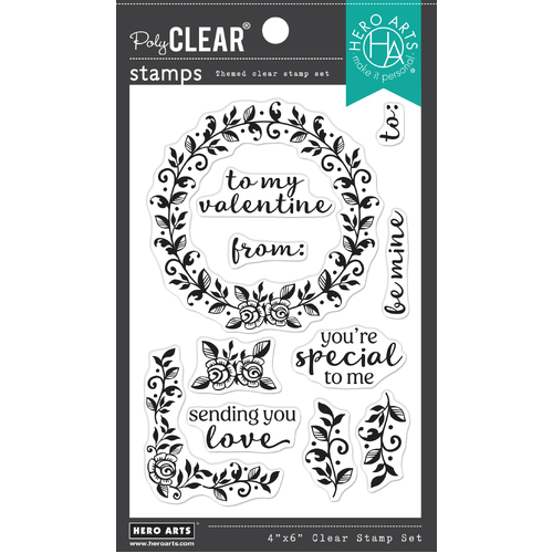 Hero Arts Valentine Wreath Stamp