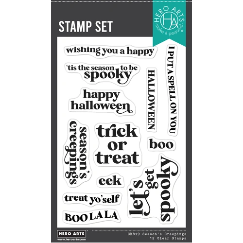 Hero Arts Season's Creepings Clear Stamp Set from the Hocus Pocus Collection
