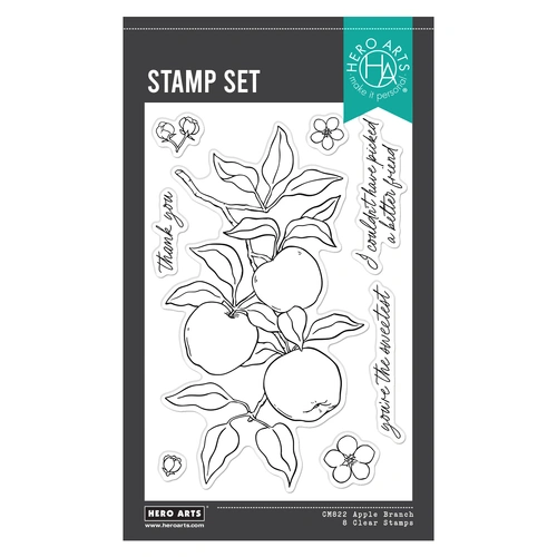 Hero Arts Apple Branch Clear Stamp Set from the I Pick You Collection