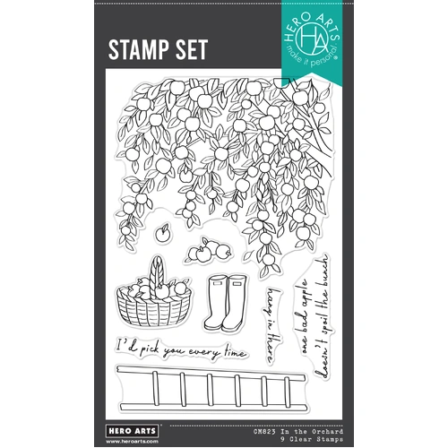 Hero Arts In The Orchard Clear Stamp Set from the I Pick You Collection