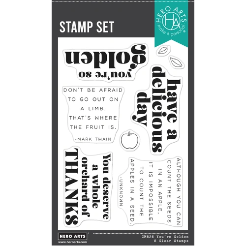 Hero Arts You're Golden Clear Stamp Set from the I Pick You Collection