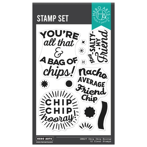 Hero Arts Chip Chip Hooray Clear Stamp Set from the All That Collection