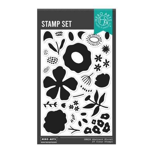 Hero Arts Abstract Floral Clear Stamp Set from the You've Got a Friend Collection