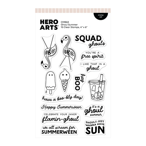 Hero Arts Ghoul Summer Stamp Set from the Summerween Collection