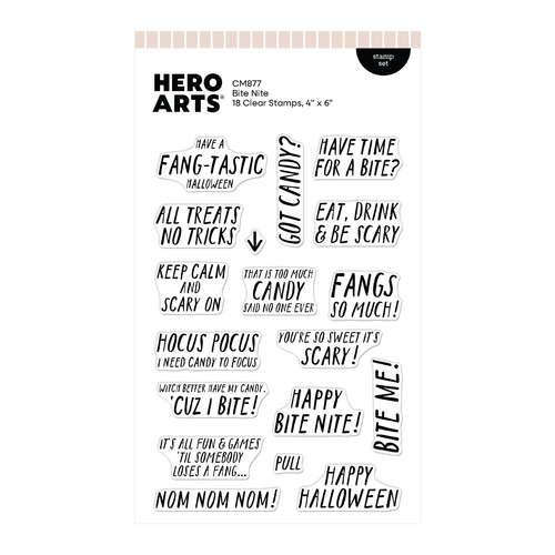 Hero Arts Bite Nite Clear Stamp Set from the Spooky Smiles Collection