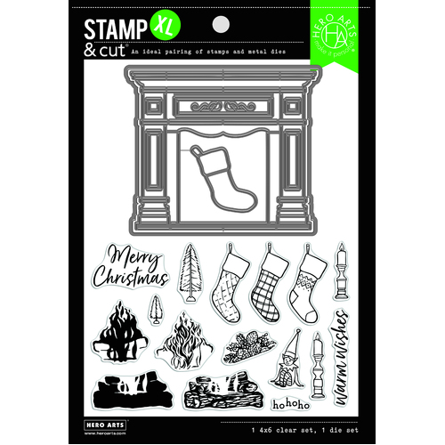 Hero Arts Fireplace Stamp & Cut XL