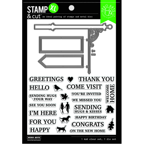 Hero Arts Signpost Stamp & Cut XL