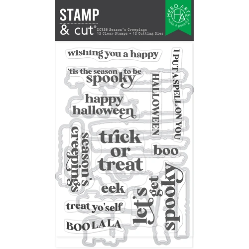 Hero Arts Season?s Creepings Stamp & Cut Set  from the Hocus Pocus Collection