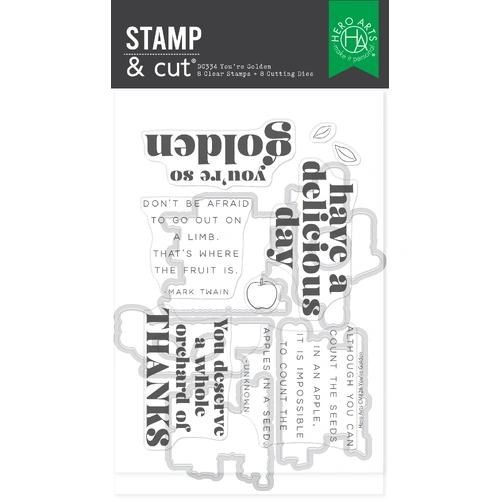 Hero Arts You're Golden Stamp & Cut Set from the I Pick You Collection