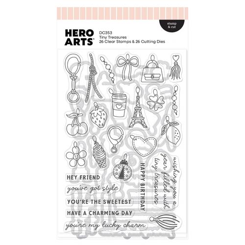 Hero Arts Tiny Treasures Stamp & Cut from the Tote-ally Awesome Collection