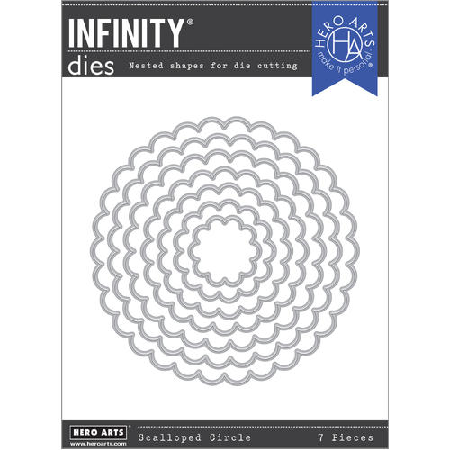 Hero Arts Scalloped Circles Infinity Dies
