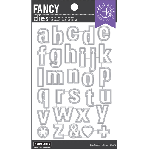 Hero Arts Luggage Lowercase Alphabet Fancy Dies